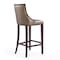 Manhattan Comfort Fifth Avenue Bar Stool in Bronze and Walnut (Set of 3) 3-BS007-BZ - alternate 6